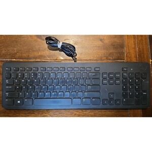 Dell KB113t Black Slim USB Wired PC Desktop Keyboard‎